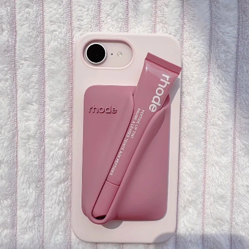 Magnetic Rhode Phone Case Suitable for All Phone Models Matched with New Lip Gloss DecorationSmooth and Non-sticky Blush Texture