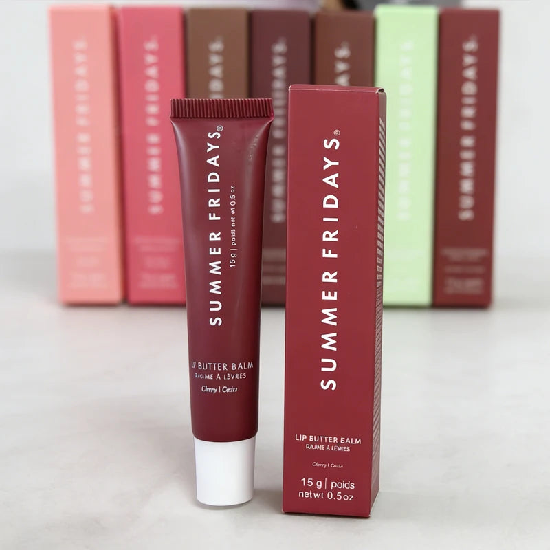 Summer Friday's Hot Original Cherry Sweet Mint Pink Sugar Limited Edition Lip Balm Set Moisturize Lipstick Lip Gloss Care Suit