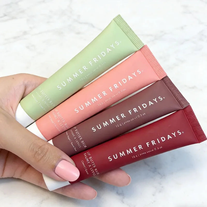 Summer Friday's Hot Original Cherry Sweet Mint Pink Sugar Limited Edition Lip Balm Set Moisturize Lipstick Lip Gloss Care Suit