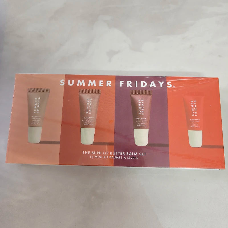 Summer Friday's Hot Original Cherry Sweet Mint Pink Sugar Limited Edition Lip Balm Set Moisturize Lipstick Lip Gloss Care Suit
