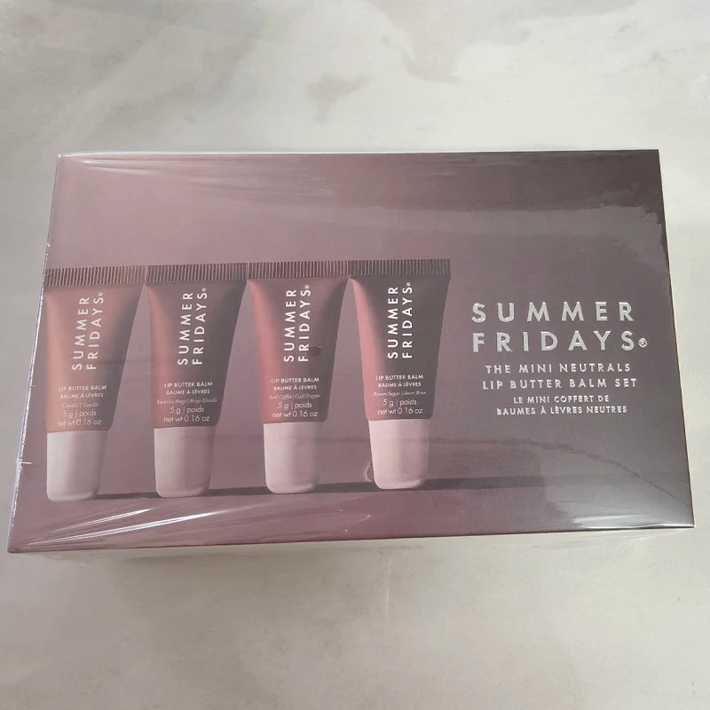 Summer Friday's Hot Original Cherry Sweet Mint Pink Sugar Limited Edition Lip Balm Set Moisturize Lipstick Lip Gloss Care Suit