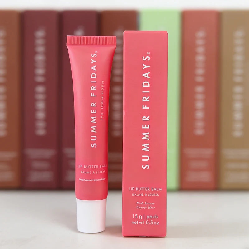 Summer Friday's Hot Original Cherry Sweet Mint Pink Sugar Limited Edition Lip Balm Set Moisturize Lipstick Lip Gloss Care Suit