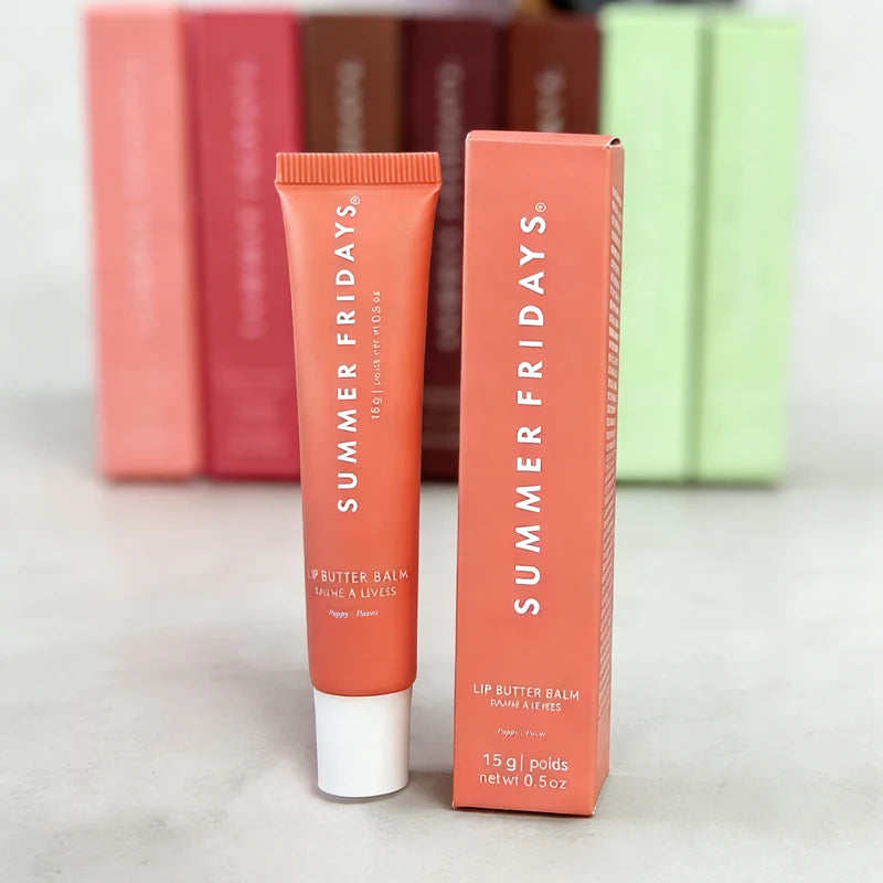 Summer Friday's Hot Original Cherry Sweet Mint Pink Sugar Limited Edition Lip Balm Set Moisturize Lipstick Lip Gloss Care Suit